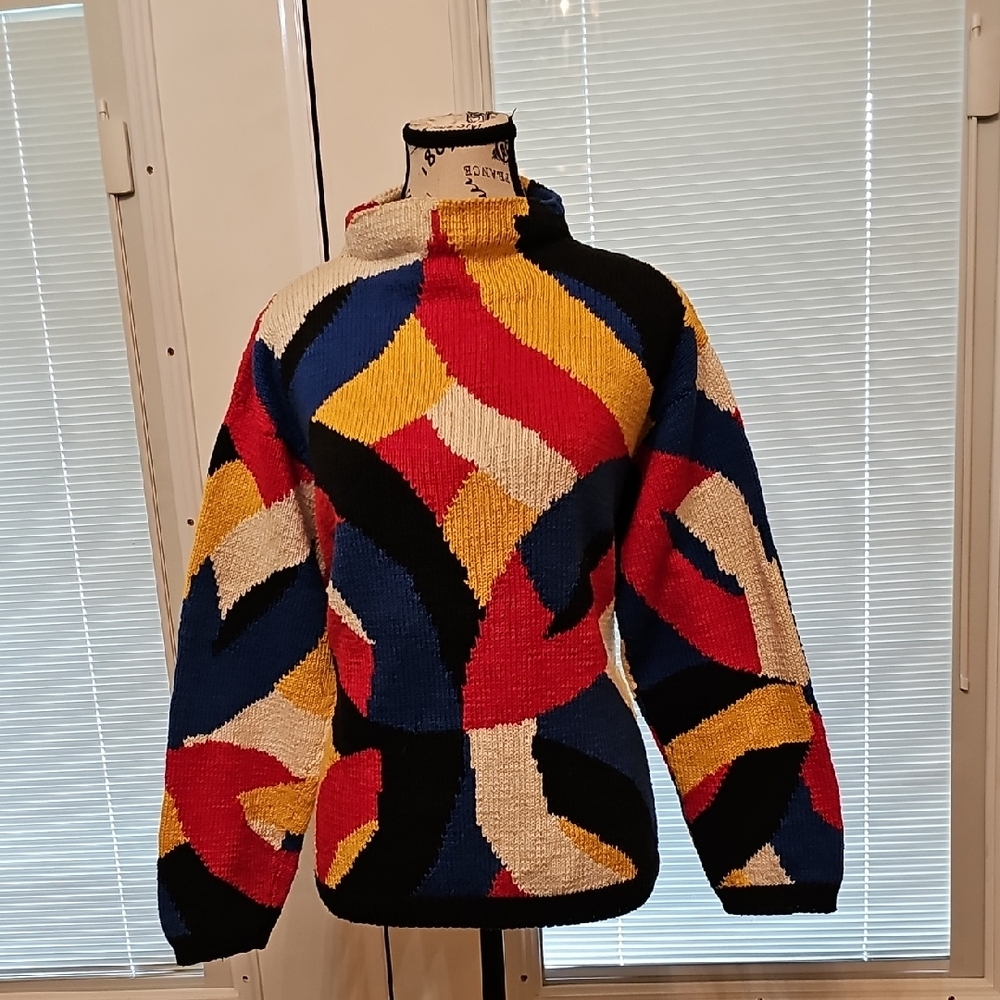 Colorful Geometric Sweater